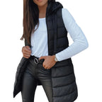 2025 Autumn Winter Women Parka Down Cotton Jackets Casual Thick Warm Hooded Coat Zippers Loose Female Outwear Jacket parkas
