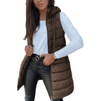 2025 Autumn Winter Women Parka Down Cotton Jackets Casual Thick Warm Hooded Coat Zippers Loose Female Outwear Jacket parkas